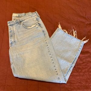 Abercrombie and fitch low rise 90s baggy jeans